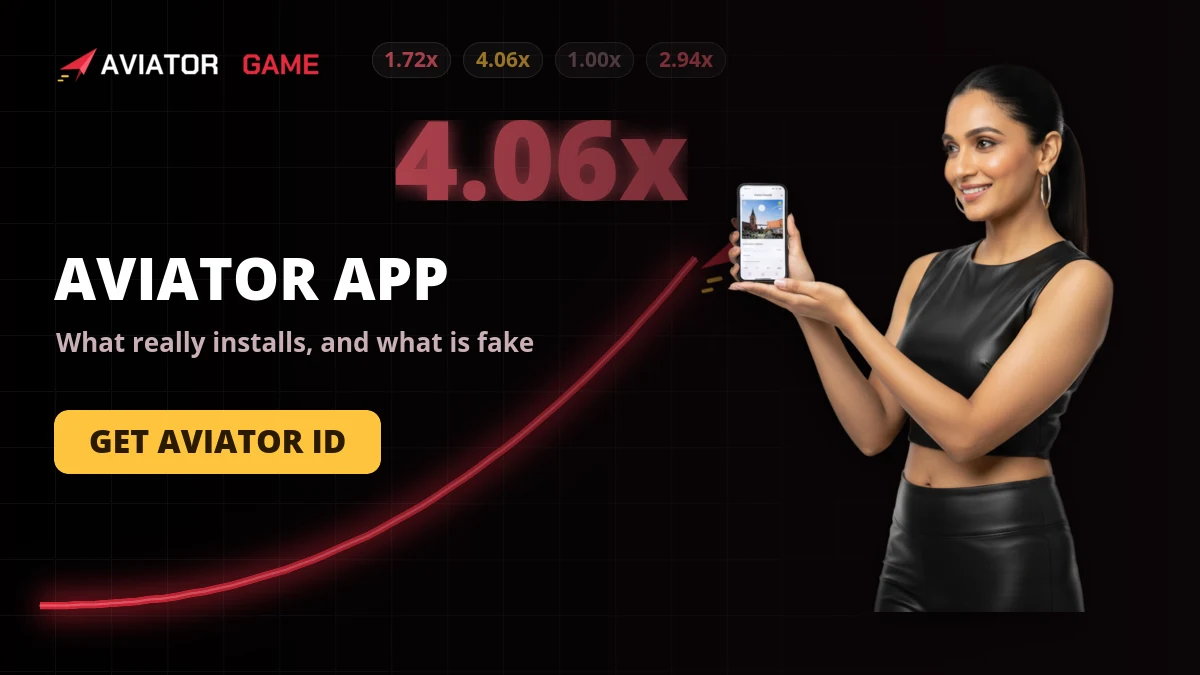 Aviator app open on an Android phone with a round climbing at 4.06x